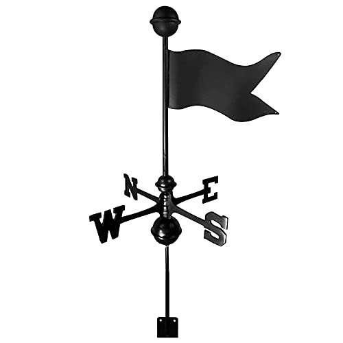 Girouette en acier inoxydable avec indicateur de direction du vent pour jardin