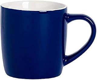 Argon Tableware Tea Coffee Mug - Contemporary Coloured Ceramic Cup - 350ml - Navy