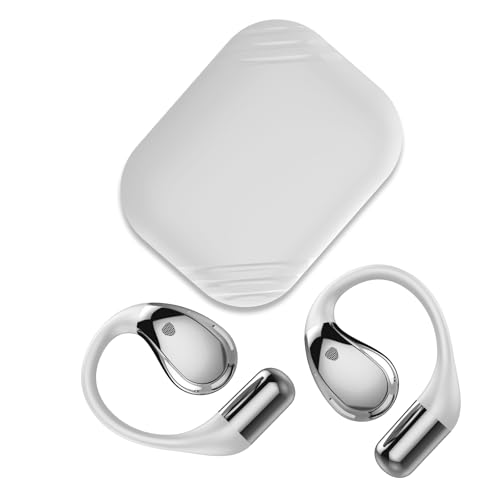 40 ore di autonomia, display LED, la musica non si ferma mai: Le cuffie bluetooth open ear sono dotate di un indicatore LED che mostra lo stato della batteria del case di ricarica. Queste auricolare bluetooth offrono fino a 8-10 ore di autonomia con una singola carica (a seconda del volume effettivo), estendibili a 40 ore complessive grazie al case. Grazie alla ricarica rapida USB-C, la batteria si ricarica completamente in sole 1,5 ore – perfette per una vita quotidiana dinamica.