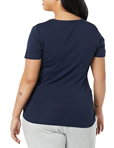 Image of Amazon Essentials Women's Slim-Fit Short-Sleeve Crewneck T-Shirt, Pack of 2
