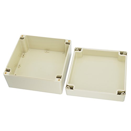 Lemotech Waterproof Dustproof Ip65 Abs Plastic Junction Box Universal Electric Project Enclosure Pale Gray 6.3 X 6.3 X 3.54 Inch (160 X 160 X 90 Mm) #TOP3