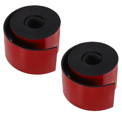 PATIKIL Cinta Aislante Para De 11 Pies X 4 Pulgadas X 1/5 Pulgada 2 Piezas Cinta De Esponja De Goma Con Respaldo Adhesivo Resistente Al Clima Para Evitar Que Las Negro Rojo