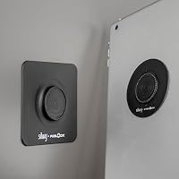 silwy® Magnet-Vacuum-Patch inkl. Vacuum x silwy® Sticky Base | Magnetische Wandhalterung für Smartphones & Tablets bis 800 g | wiederverwendbar, 360° drehbar, inkl. Nano-Gel & 3M-Patch – Ansicht 3