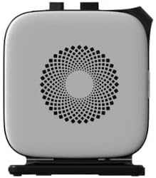 Midea Nty15-19Cae - Termoventilador de bajo consumo PTC, cerámica, calentador eléctrico portátil, 1500 W energéticamente eficiente con termostato ajustable, blanco y negro, 25,8 x 10,3 x 28,5 cm, 3 kg