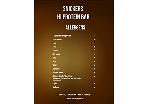 Snickers - Hi Protein Bar - Box of 12, Chocolate