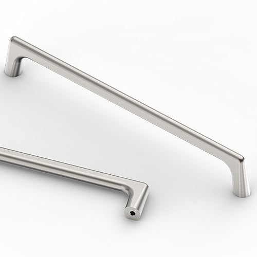 Image of Asidrama 10 Pack 7.5 Inch(192mm) Brushed Satin Nickel Cabinet Pulls Cabinet Handles Cupboard Handles Kitchen Cabinet Hardware for Cupboard Drawer Pulls
