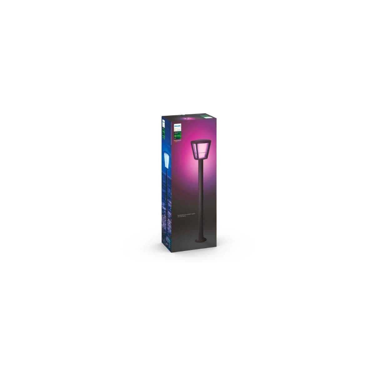 Oświetlenie ścieżek LED Philips Hue Econic, do użytku na zewnątrz, do 16 milionów kolorów, sterowanie za pomocą aplikacji, kompatybilne z Amazon Alexa (Echo, Echo Dot)