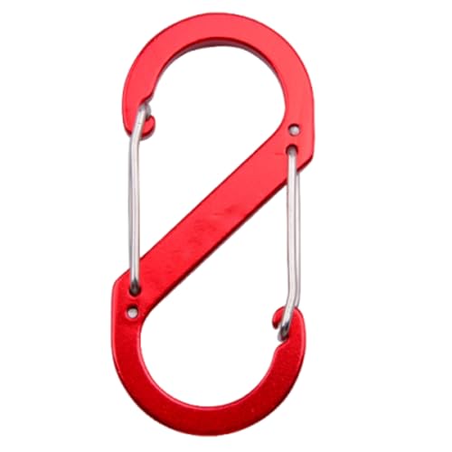 Carabiner Clip – Aleación de aluminio Carabiner Heavy Duty | Mosquetón de bloqueo de 3,46 x 1,57 pulgadas, equipo de camping multifuncional para mochila, al aire libre, para llevar diariamente, para