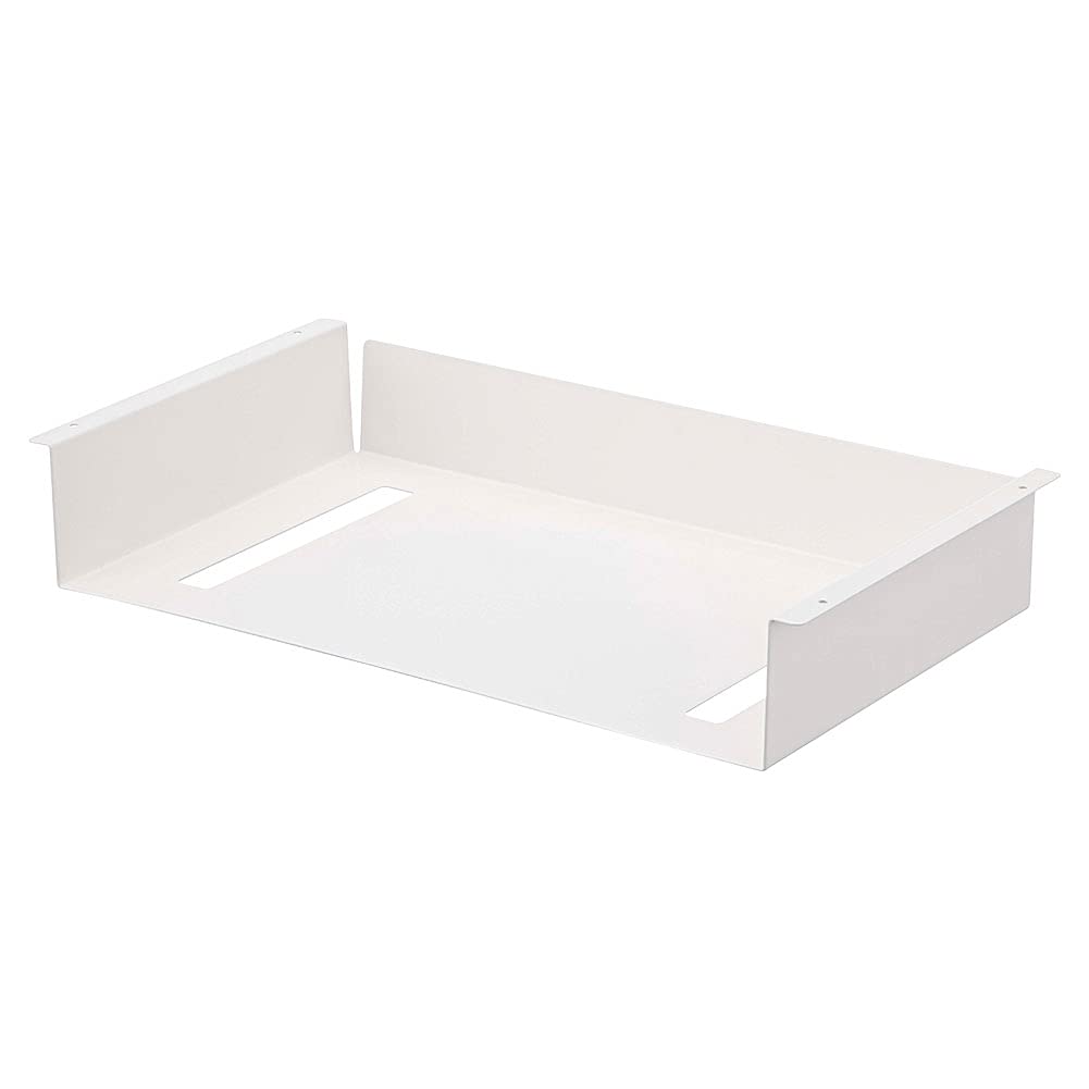 Étagère sous table Tower Yamazaki blanche idéale pour un bureau à la maison épuré