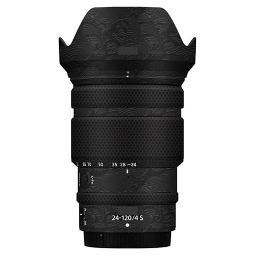 Film protection Nikon Z 24-120 mm F4S, autocollant anti-rayures vagues noir