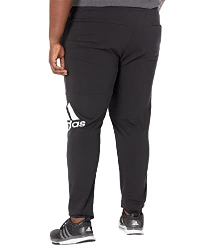 Adidas Men's Essentials Single Jersey Tapered Badge Of Sport Pants, Black, X-Large #TOP1