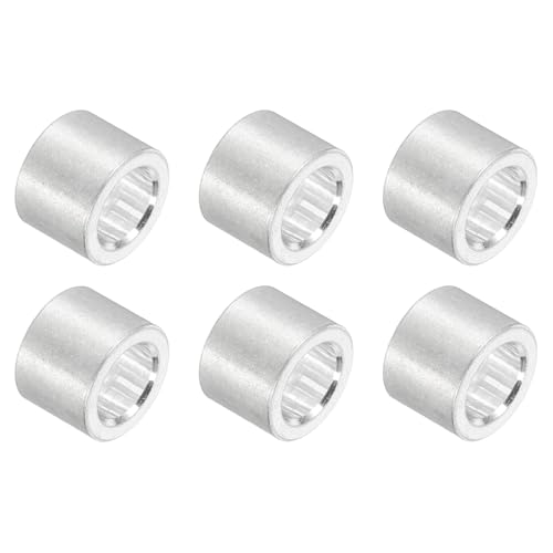 uxcell 6pcs espaceurs aluminium 5/16" OD x 3/16" ID x 1/4" longueur