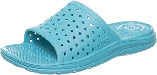 totes Kid's Everywear Ara Slide Sandal: Boy's and Girl's Vented Lightweight and Springy Design, All-Day comfort with a Flexible Waterproof Footbed, Durable Scuff Resistants, Perfect for the Summer
