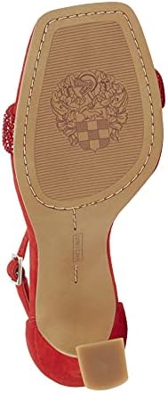 Vince Camuto Women's Footwear Women's Relasha Embellished Sandal Heeled, Cherry Berry, 8 | Image 3