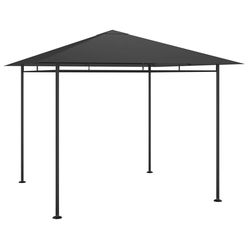 Pawilon składany, 3 x 3 x 2,7 m, antracytowy, 180 g/m², ze stali, namiot imprezowy, pawilon grillowy, ochrona przed warunkami atmosferycznymi, kompaktowy