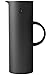 Produktbild Stelton Isolierkanne EM77 - Doppelwandige Isolierkanne für heiße/kalte Getränke - Tee- & Kaffeekanne mit Glaseinsatz, Magnetverschluss, Schraubdeckel, Vintage-Design - 1 Liter, Verspiegeltem Deckel