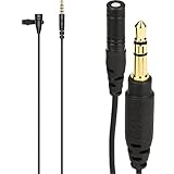 Produkt 2: Der standardmäßige 3,5-mm-TRS-Anschluss kann mit einer Vielzahl von Kameras, Audioschnittstellen und kabellosen Mikrofonsendern verwendet werden und bietet maximale Konnektivität