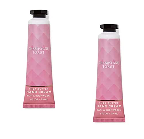 Bath & Body Works Shea Butter Hand Cream Travel Size1.0 Fluid Ounce, 2-Pack (Champagne Toast)