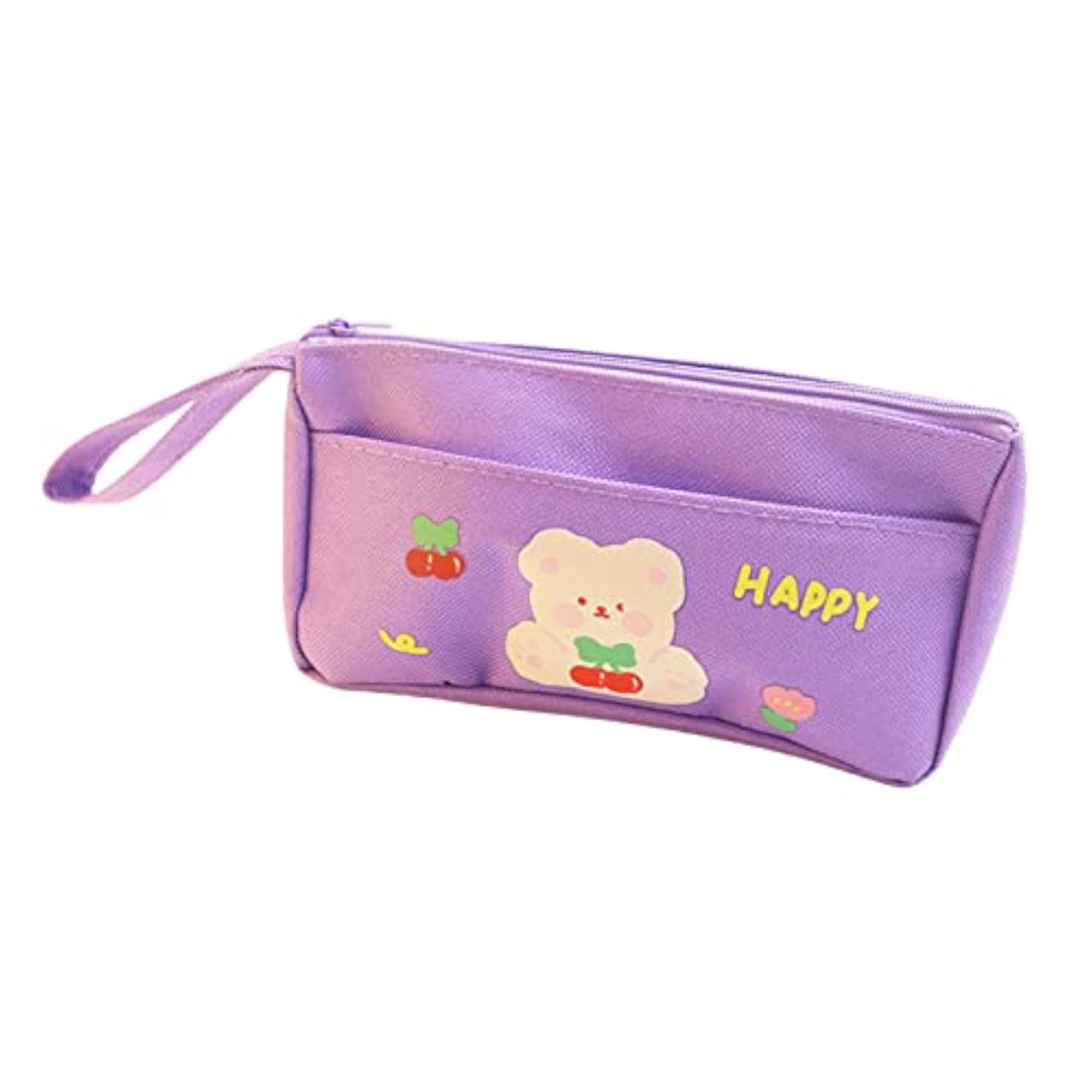 Lightweight Purple Makeup Bag for School and College