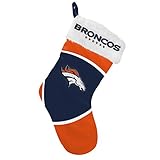 FOCO Denver Broncos NFL Christmas Stocking – Plush Limited Edition Holiday Stocking – Show Your Team Spirit with Officially Licensed Football Fan Decorations