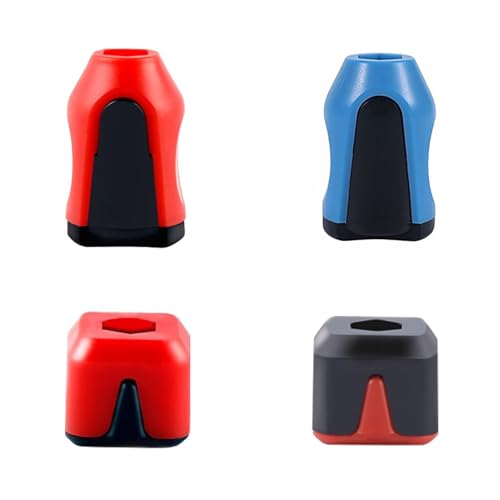 SILHOL Magnetic Screw Holder Rings Set of 4, 1/4 Inch/ 6.35mm Screwdriver Head Magnetizer Ring, Bit Magnetizer for Hex Screwdriver and Power Bits