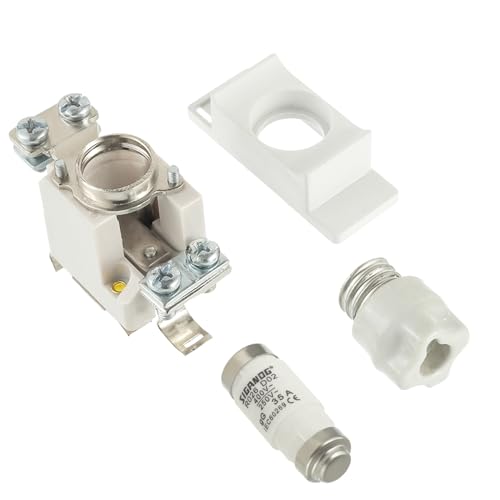 SIGANDG Neozed - Juego de fusibles D02 35A con tapas de rosca y casquillos