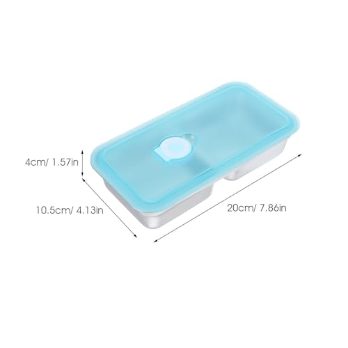Contenedores de acero inoxidable de diseño duradero y doble compartimento 3