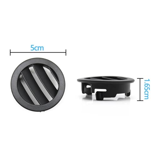 Rejilla de ventilación redonda Benz E200 E300 E350 E550 color gris oscuro 2