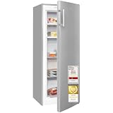 Exquisit Gefrierschrank 161 l No Frost | Energieklasse D | Schnellgefrieren | digitale Temperaturanzeige | leise 39 dB | GS5231-NF-H-040D inoxlook