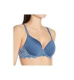 Simone Perele Damen Caresse 3D Plunge BH, Undurchsichtige, blau (French Blue), 65C