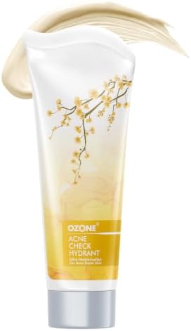 Ozone Acne Check Hydrant - 100 gm | Moisturizer for Acne-Prone & Oily Skin | Enriched with Aloe Vera, Lemon, Neem & Turmeric | Paraben & Sulphate Free