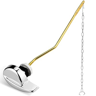 Ullnosoo Upgraded TOTO Toilet Handle Replacement with Chain, for TOTO THU068#CP Trip Lever for St743S, St454E Toilet Tank Metal Material Side Mount Flush Handle