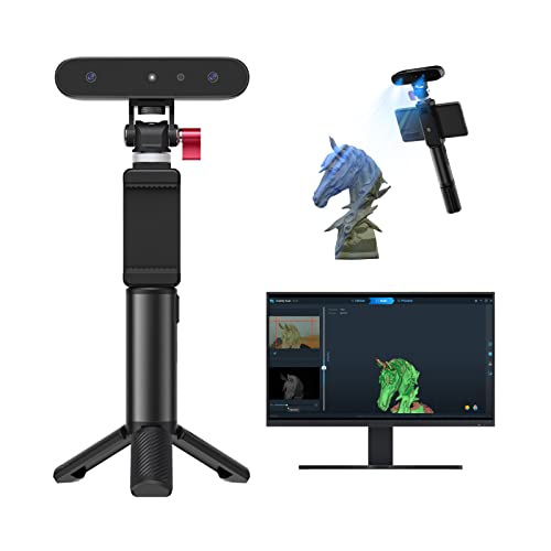 Creality Scanner 3D CR-Scan Ferret pour impression 3D, mise Ã  niveau avec vitesse de numÃ©risation Ã©levÃ©e de 30 fps, double scannage, prÃ©cision de 0,1 mm pour tÃ©lÃ©phone Android, PC, Win 10/11