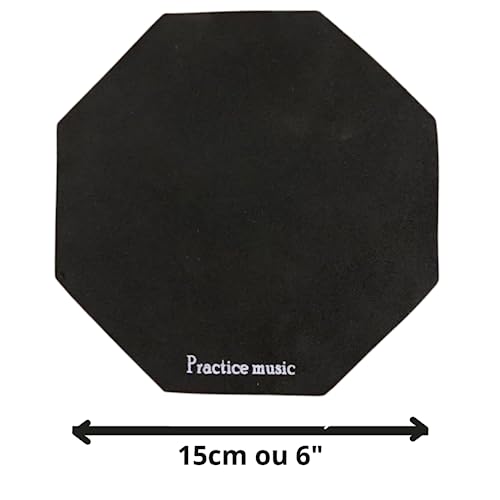 Pad Estudo Bateria Praticável 150 + Par Baquetas Basic Series Zaidan's By Spanking (5B)