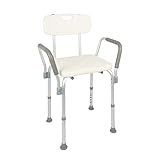 Dellamed Banqueta P/Banho Com Encosto E Braço D3-135Kg