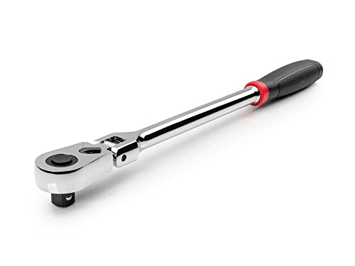 TEKTON 1/2 Inch Drive x 14 Inch Flex Head Quick-Release Comfort Grip Ratchet | SRH32214