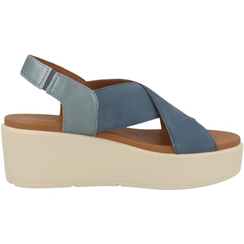 Geox Girls D Xand 2.2s B Wedge Sandal, Avio, 7 Big Kid3