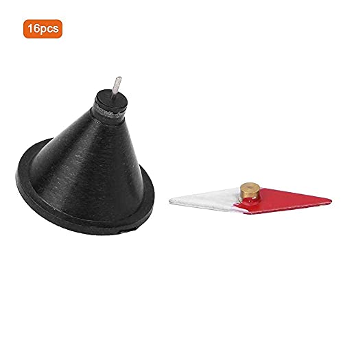 Hztyyier 16 stücke Rhombus Kleine Magnetkompassnadel mit Ständer Physikalisches Experiment Lehrinstrument