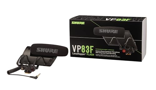 Image of Shure VP83F LensHopper Camera-Mounted Condenser Microphone with Integrated Flash Recording