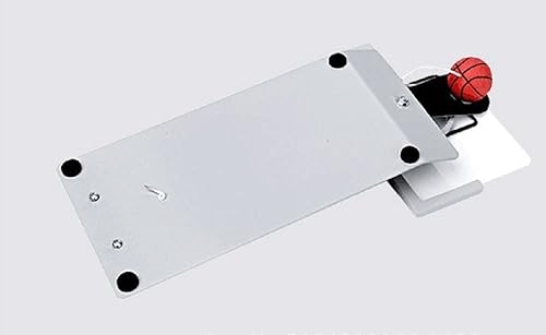 ESTFUN Juego de baloncesto divertido juguete deportivo o juego de oficina, muebles de escritorio creativos, idea de regalo (plata)