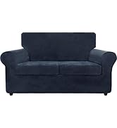 KnSam Copriseduta Divano 2-3 Posti In Cotone Jacquard Blu – Anti Graffio Gatto, Lavabile, 230x250cm - 2
