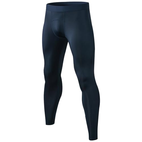 Mens Compression Pants, Quick Dry Athletic Running Leggings Workout Football Basketball Baselayer Bottoms Sports Pant