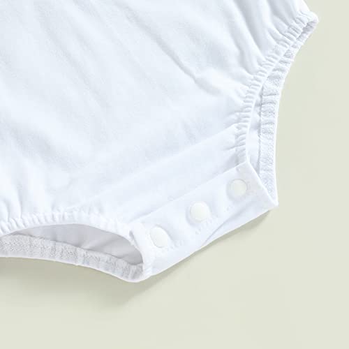 Infant Baby Boy Short Sleeve Outfit Contrast Color Crew Neck Basic Onesie Oversized Romper Bodysuit #TOP5