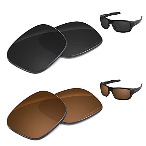 Image of Performance Replacement Lenses Compatible with Oakley Turbine OO9263 Polarized Etched