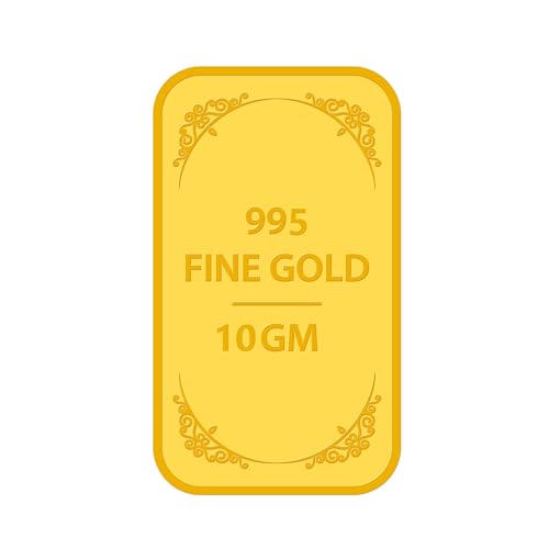 Image of Muthoot Pappachan Swarnavarsham 24K (995) Yellow Gold Bar 10 Gm