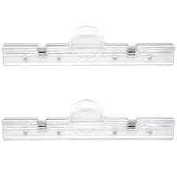 2 Stück große 4-in-1-Magnetclips für Metalloberflächen, robuste Binderclips mit starkem Magneten, transparente Accessoires für Dokumente, Fotos, Notizen, Kühlschrankmagnete und Büro- und Schulbedarf