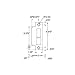 Baldwin 6339.L178 Left Handed Extended lip for 1-1/2", 2", 2-1/2" Backset Latch and Deadbolt