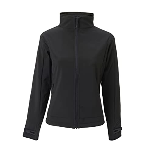 Veste softshell chauffante femme contre le froid doublure polaire S noir
