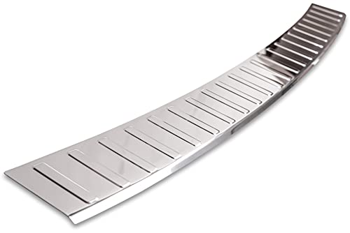 Recambo | Protector de Parachoques trasero | Compatible con VW Caddy V | Tipo Sb | a partir de 2020 | Acero Inoxidable Cromado | Protección borde de carga