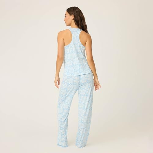 PJ Salvage Women's [Amazon Exclusive] Cool Touch Jersey Open Leg 2-Piece Pj Set4